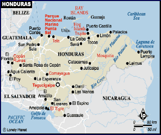 Map of Honduras